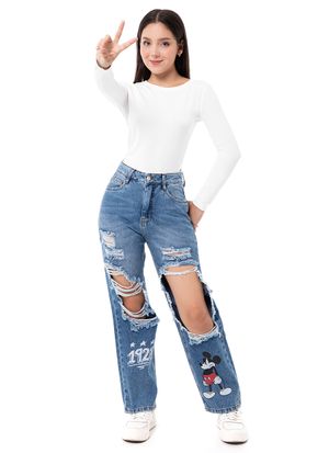 Pantalon Moda Denim Mujer Athenas_Disney