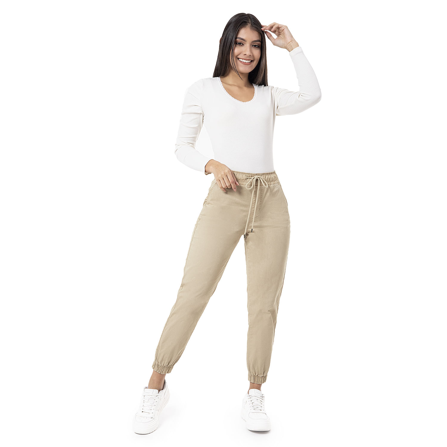 Jogger fashion dril mujer