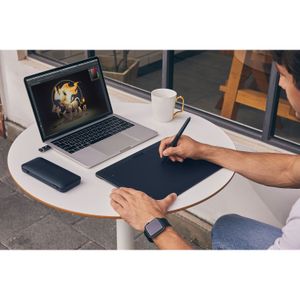 Tablet con Teclado Rápido Xencelabs Bundle Mediano Negro