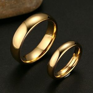 Anillo de Matrimonio Alianzas Hombre Bañado Oro 18K Aro Genieka Classic Talla 10