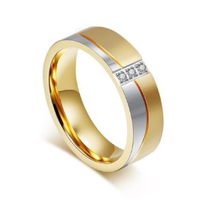 Anillo de Matrimonio Alianzas Mujer Bañado Oro 18K Aro Genieka Gold Dream Talla 5