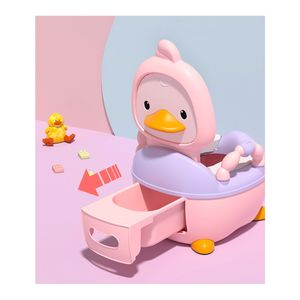 Bacín Entrenamiento Inodoro Para Bebes Niños Infantil Patito Rosado