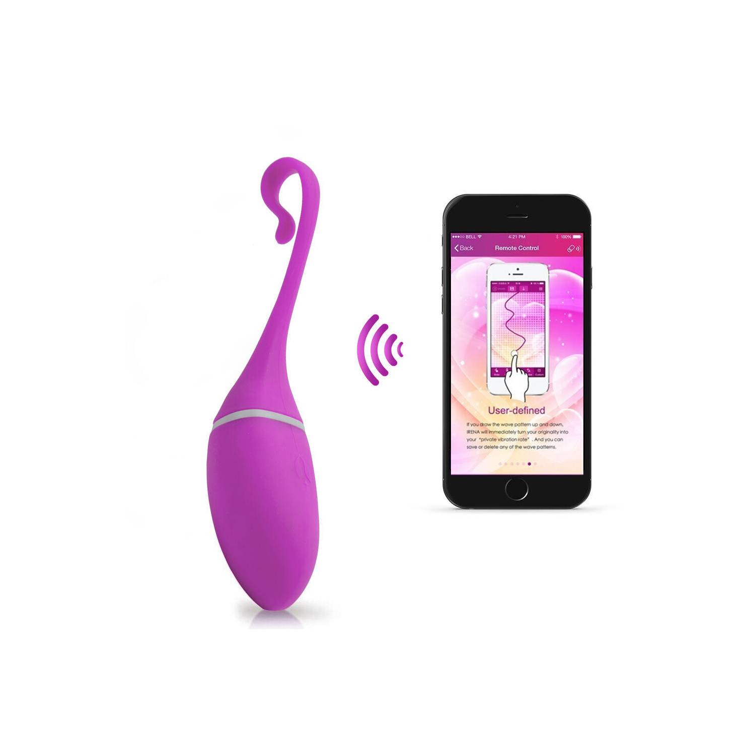 IRENA I Consolador Vibrador Dildo Control con Aplicativo - Real Plaza