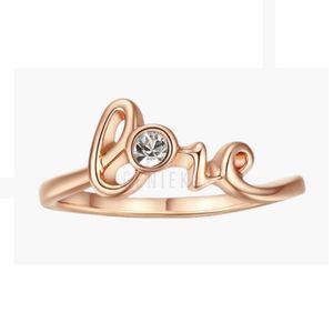 Anillo de Compromiso Aro Alianza Bañado en Oro 18K Genieka Love Talla 5.5