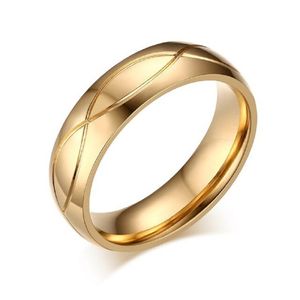 Anillo de Matrimonio Alianzas Hombre Bañado Oro 18K Aro Genieka All Luxury Talla 9