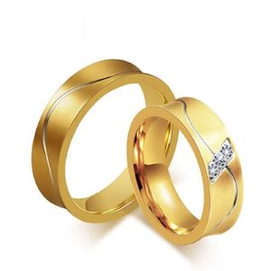 Anillo de Matrimonio Alianzas Mujer Bañado Oro 18K Aro Genieka Passionate Talla 6