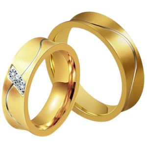 Anillo de Matrimonio Alianzas Mujer Bañado Oro 18K Aro Genieka Passionate Talla 6