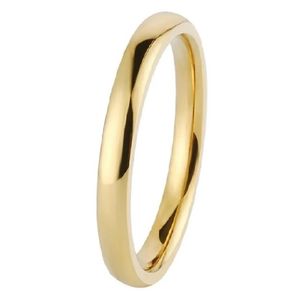 Anillo de Matrimonio Alianzas Mujer Bañado Oro 18K Aro Genieka Delgados Clásicos Talla 7