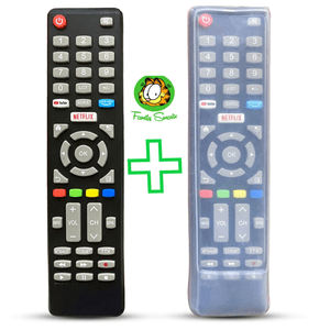 Control Remoto Tv Smart Jvc Modelo Rm-c3287 + Funda Silicona Suave