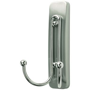 Perchero para Baño COMMAND Níquel Satinado