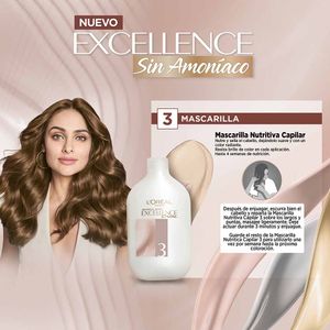Tinte Capilar Permanente EXCELLENCE Sin Amoníaco 5U Castaño Claro Caja 1un
