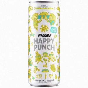 Piña Colada WASSKA Happy Punch Lata 355ml