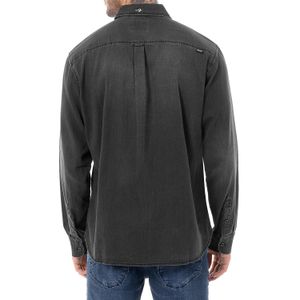 Camisa Moda Denim Hombre Ledzuk Black
