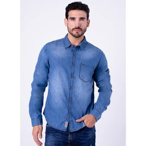 Camisa Clasico Denim Hombre Yefri Ml