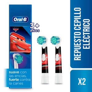Repuesto para Cepillo de Dientes Oral-B Eléctrico Disney Cars - Caja 2 UN