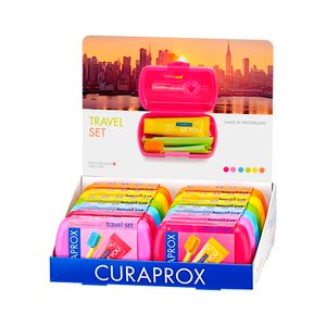 Set de Viaje Curaprox Cepillo + Crema + Interdental - Set 12 UN