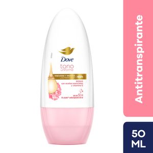 Antitranspirante Roll On Dove con Aceites Esenciales y Vitamina E - Frasco 50 ML