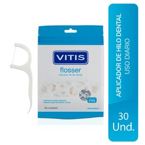 Hilo Dental con Mango Vitis Flosser Adultos