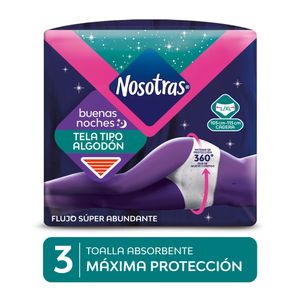 Toallas Higiénicas Nosotras Buenas Noches Talla L/XL