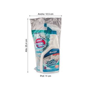 Desinfectante baños y duchas 500ml + repuesto