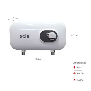 Rapiducha Eléctrica Sole Smile 4200W Blanco/Gris