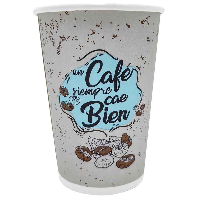 Vaso 12 Oz Polyboard para Cafe