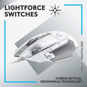 Logitech G Ratón Para Juegos Con Cable 502 X Blanco