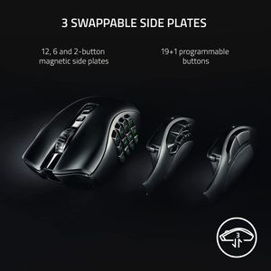 Razer Mouse Inalámbrico Para Juegos Naga V2 ProNegro