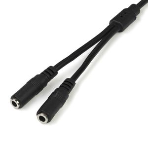 Adaptador Divisor de Audífonos Mini-Jack 35mm Startech - MUY1MFFS