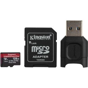 Memoria Kingston 128GB Canvas React Plus 8K UHS-II MicroSDXC - MLPMR2/128GB