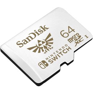 Memoria SanDisk 64GB UHS-I MicroSDXC 100Mbps Nintendo Switch - SDSQXAT-064G-GNCZN