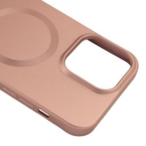 Case para Iphone 14 pro max con magsafe, metalizado rosado
