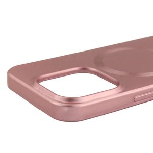 Case para Iphone 14 pro con magsafe, metalizado rosado