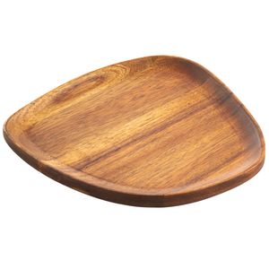 Plato DECO HOME C/Forma Madera Acacia