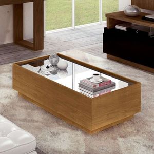 Moderna Mesa de centro con Espejo Atenea color Duna TU MESITA