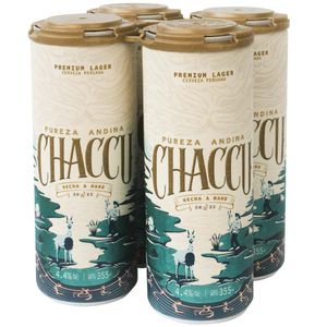 Cerveza CHACCU Lata 355ml Paquete 4un
