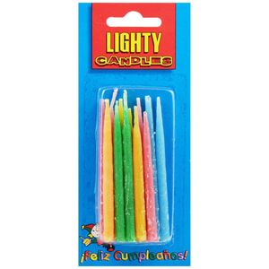Velas LIGHTY-CANDLES Colores Paquete 12un