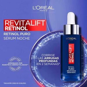 Serum de Noche Revitalift Retinol Anti Arrugas L'Oréal Paris Skin Care Caja 30ml