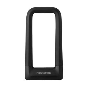 Candado Tipo U-Lock Rockbros Revestido RKS626-BK con Silicona Anticizalla Bicicleta