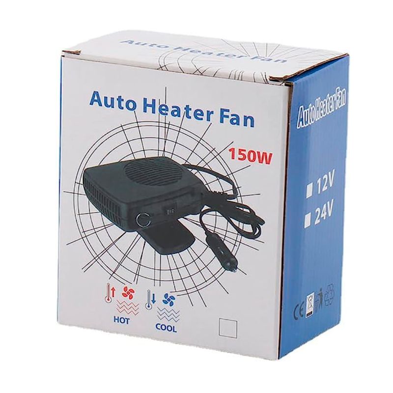 Ventilador con calefactor para coche 12V