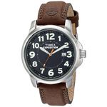 Reloj Timex Expedition 40 T44921 Fecha Luz Indiglo Correa Cuero Marron Real Plaza