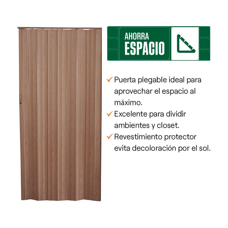 Puerta plegable Gran Sabana 6mm 90x203cm