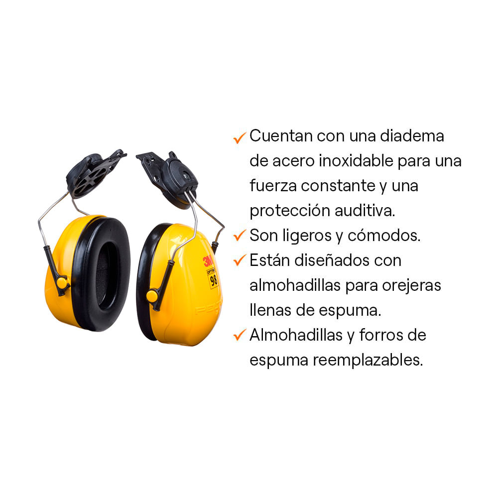 Protector auditivo Optime I para casco