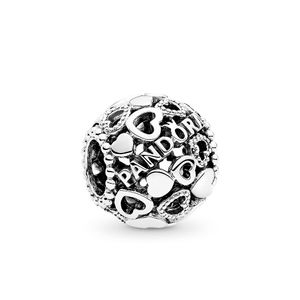 Charm Dije Pandora 796461 Corazones Plateados Plata 925