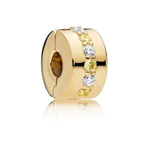 Clip Pandora 767051CSY Timeless Collection Gold Plated Plata s925