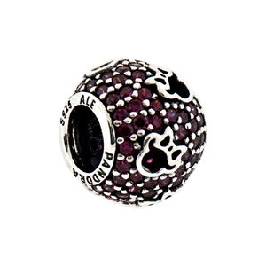 Charm Dije Pandora 791584CZR Siluetas de Minnie Plata 925