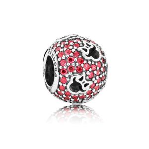 Charm Dije Pandora 791584CZR Siluetas de Minnie Plata 925