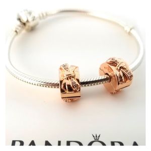 Clip Pandora 787304CZ Sparkling Bow Clip