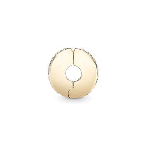Clip Pandora 750842CZ Elegancia Brillante Dorada s925