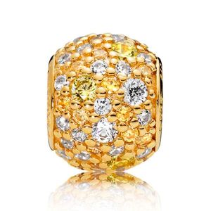 Charm Pandora 767052CSY Golden Mix Pave Ball s925